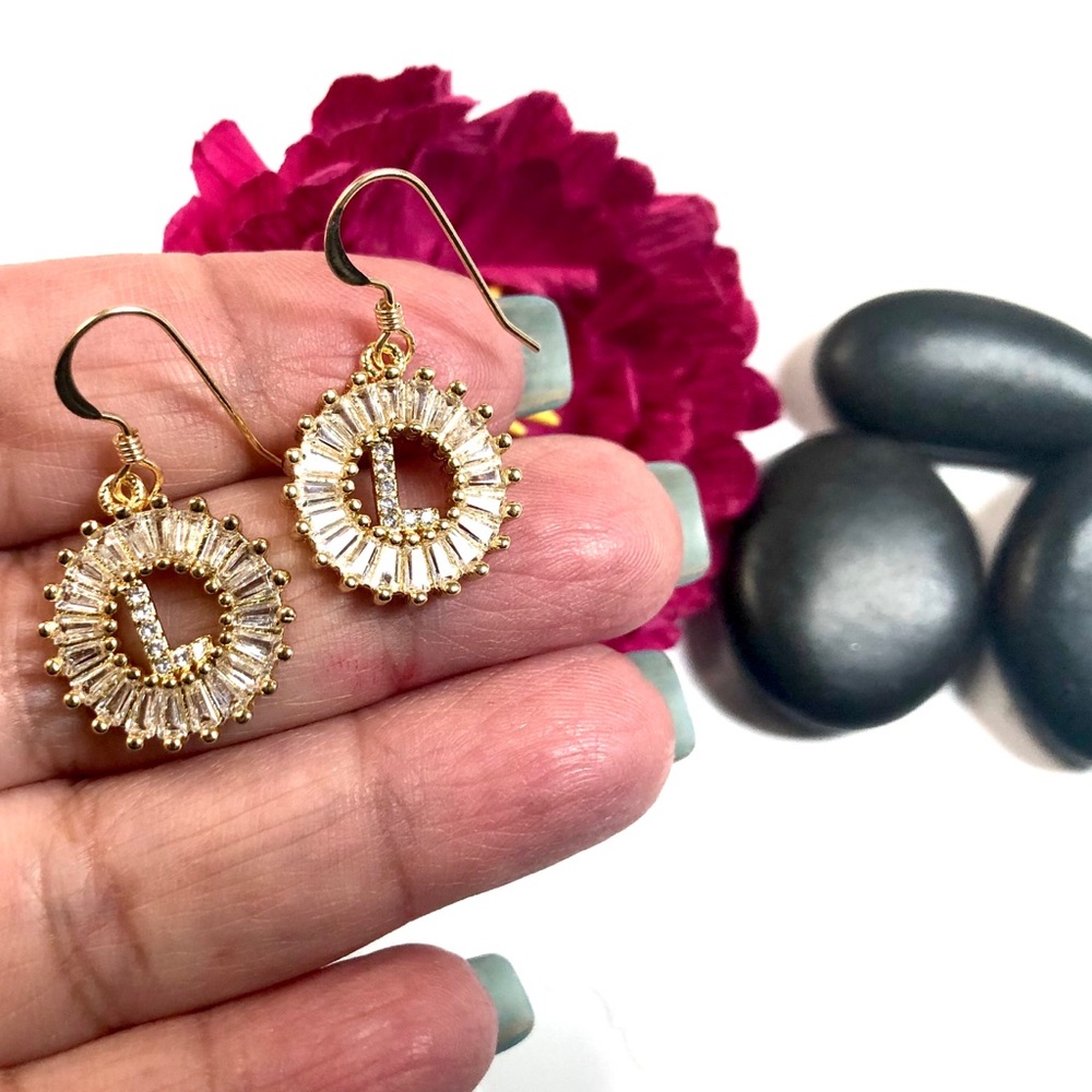 Initial L Earrings, Letter L, Personalized L, Boho - Picture 3 of 9